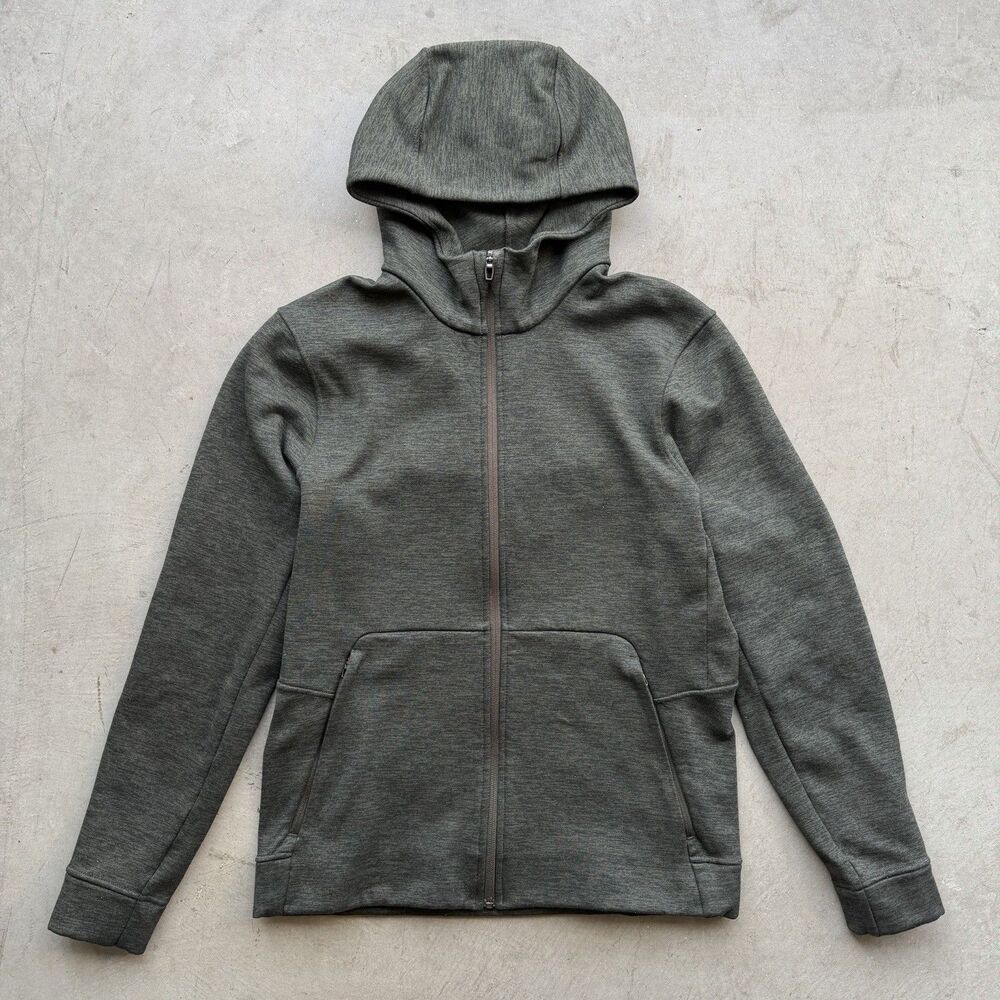 Lululemon Welterweight Mens M Zip Hoodie Green Athletic Jacket Wool LM3CI4S